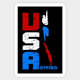 Dive USA Diver Competitive Diving Original Sticker